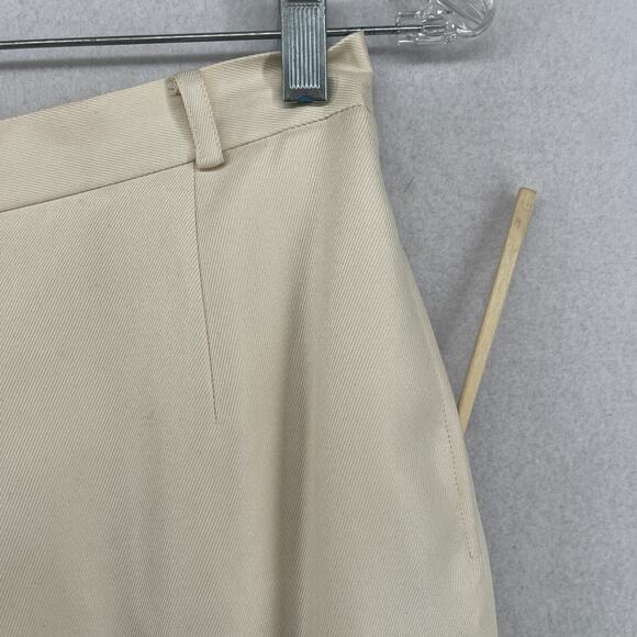 TALBOTS Pants 8P Petites Pure Silk Twill High Rise Dress Trousers Off White VTG - Picture 9 of 15
